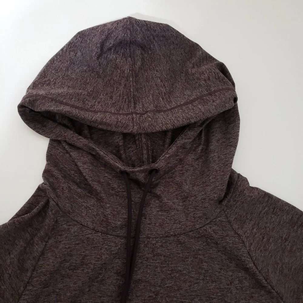 Athleta Uptempo Hoodie Sweatshirt Aubergine Heathered Purple NWT - Picture 8 of 14